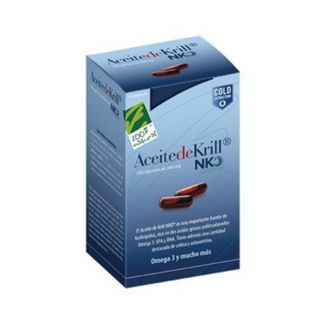 Aceite de Krill NKO Cien por Cien Natural - 120 cápsulas