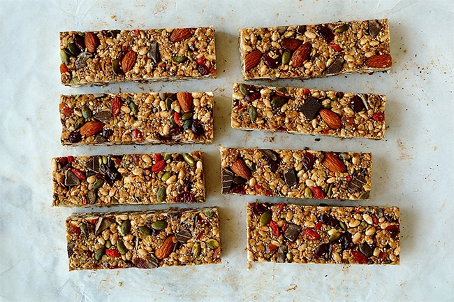 Barritas bayas del goji Receta barritas bayas del goji