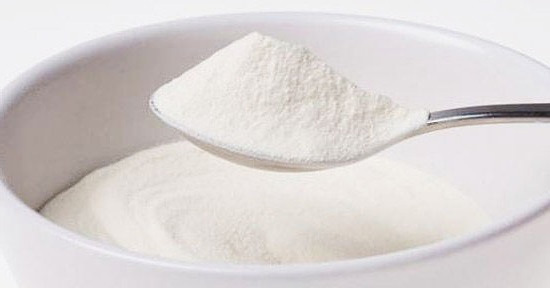 Colágeno en polvo Cuchara con colágeno en polvo