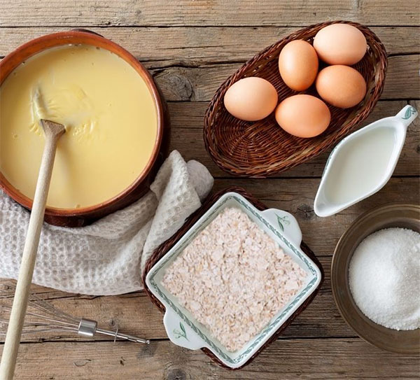 Ingredientes natillas avena